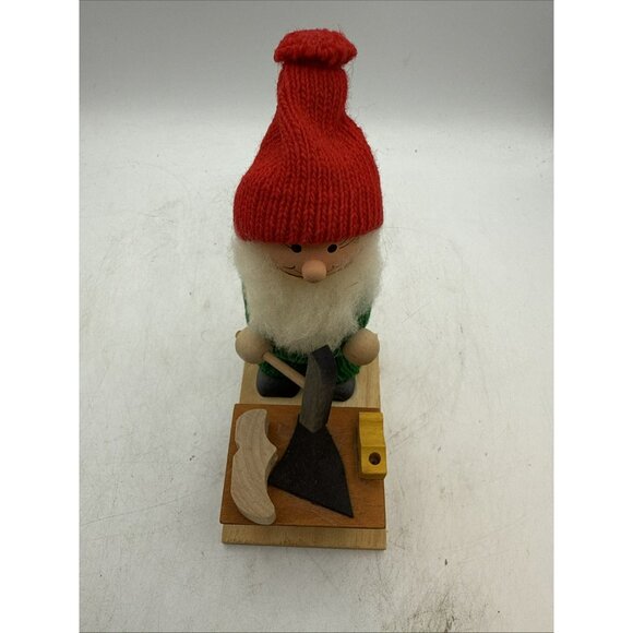 Swedish Folk Art Tomte Gnome Lumberjack Shoe Cobbler  Santa  6.5” VTG Christmas - Picture 6 of 6
